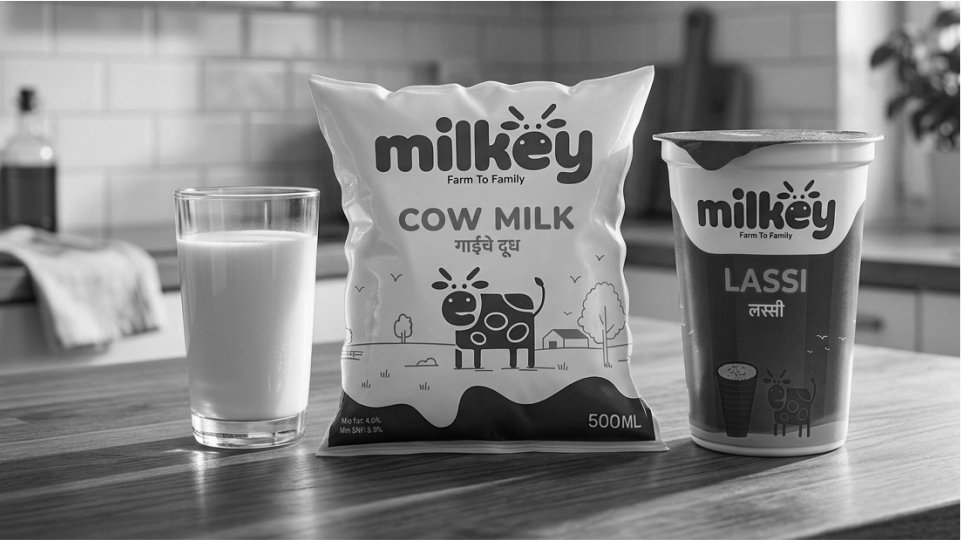 Milkey milk products brand work